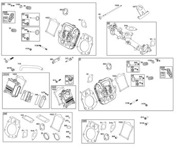 Part Location Diagram of 846473 Briggs and Stratton Gasket-intake